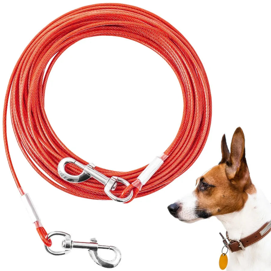 Extension Steel Wire Rope Dog Chain Anti Bite Traction Rope
