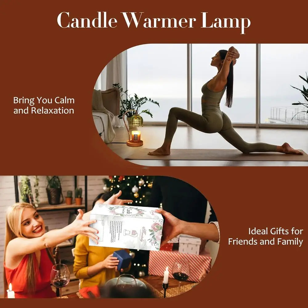 Candle Warmer Lamp With Timer And Dimmer For Jar Candles