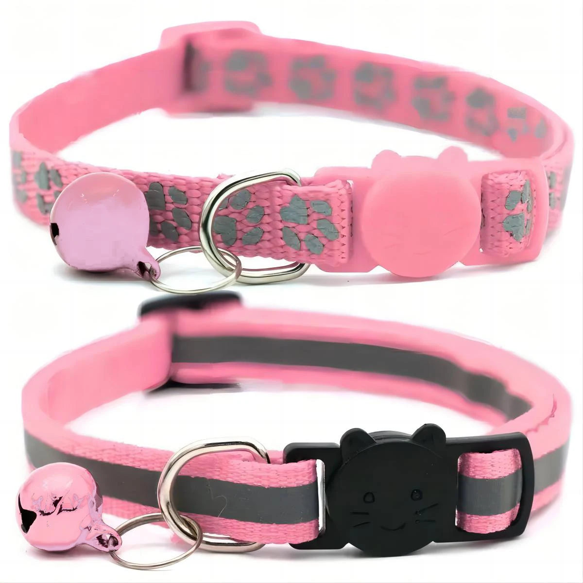 Footprint Reflective Pet Collar Set For Cats And Dogs