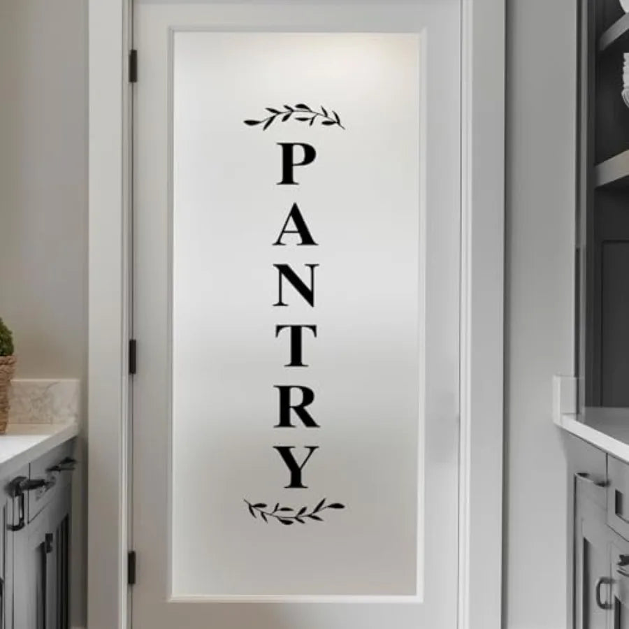 Pantry Door Decal Vinyl Kitchen Sticker Farmhouse Sign
