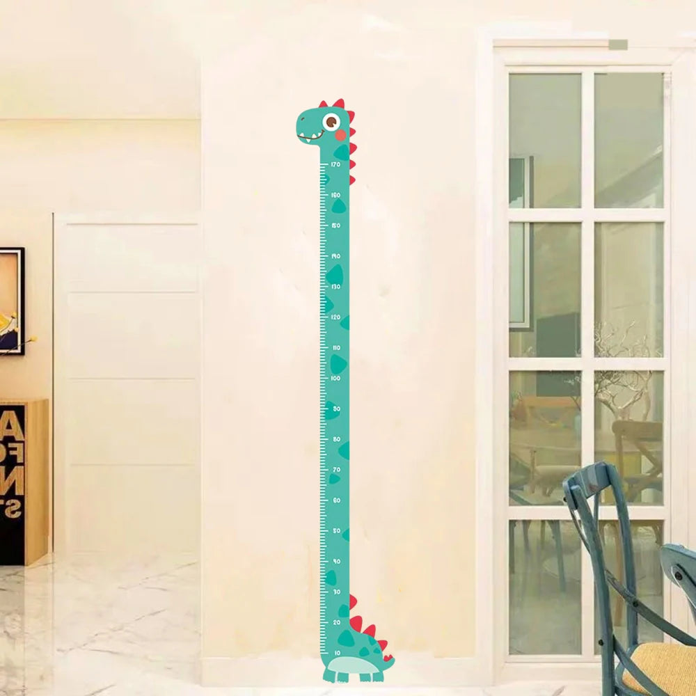 Unicorn Dinosaur Giraffe Wall Ruler Stickers For Kids