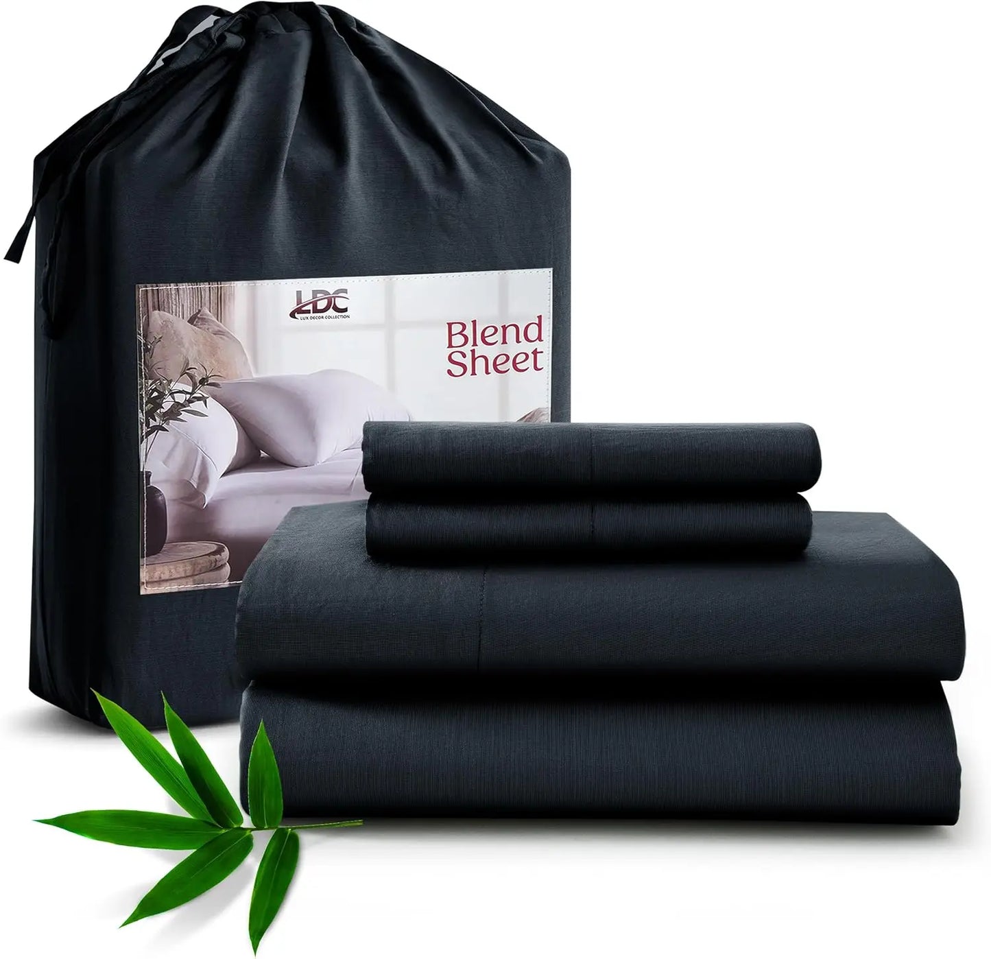 LDC Lux Decor Bamboo Rayon Bedsheet Set Silk Like Comfort
