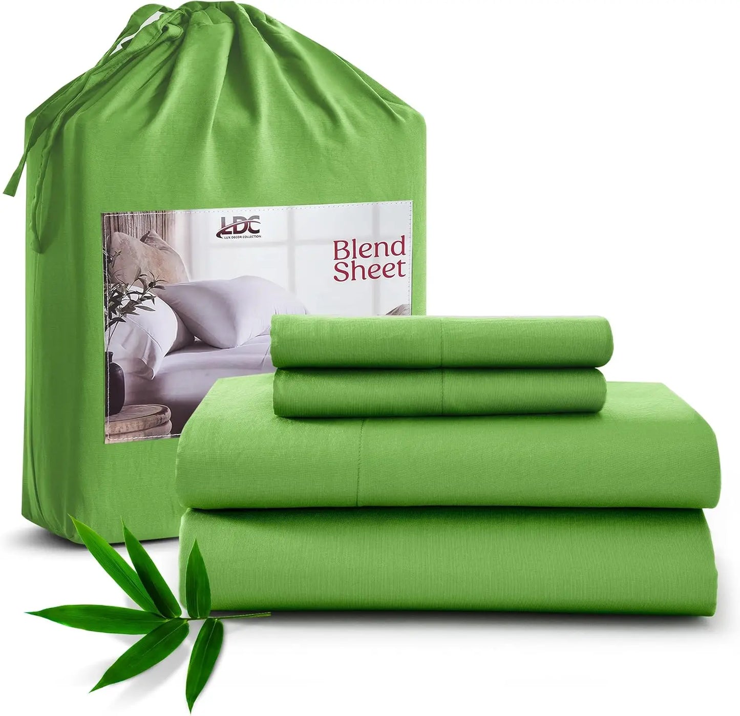 LDC Lux Decor Bamboo Rayon Bedsheet Set Silk Like Comfort