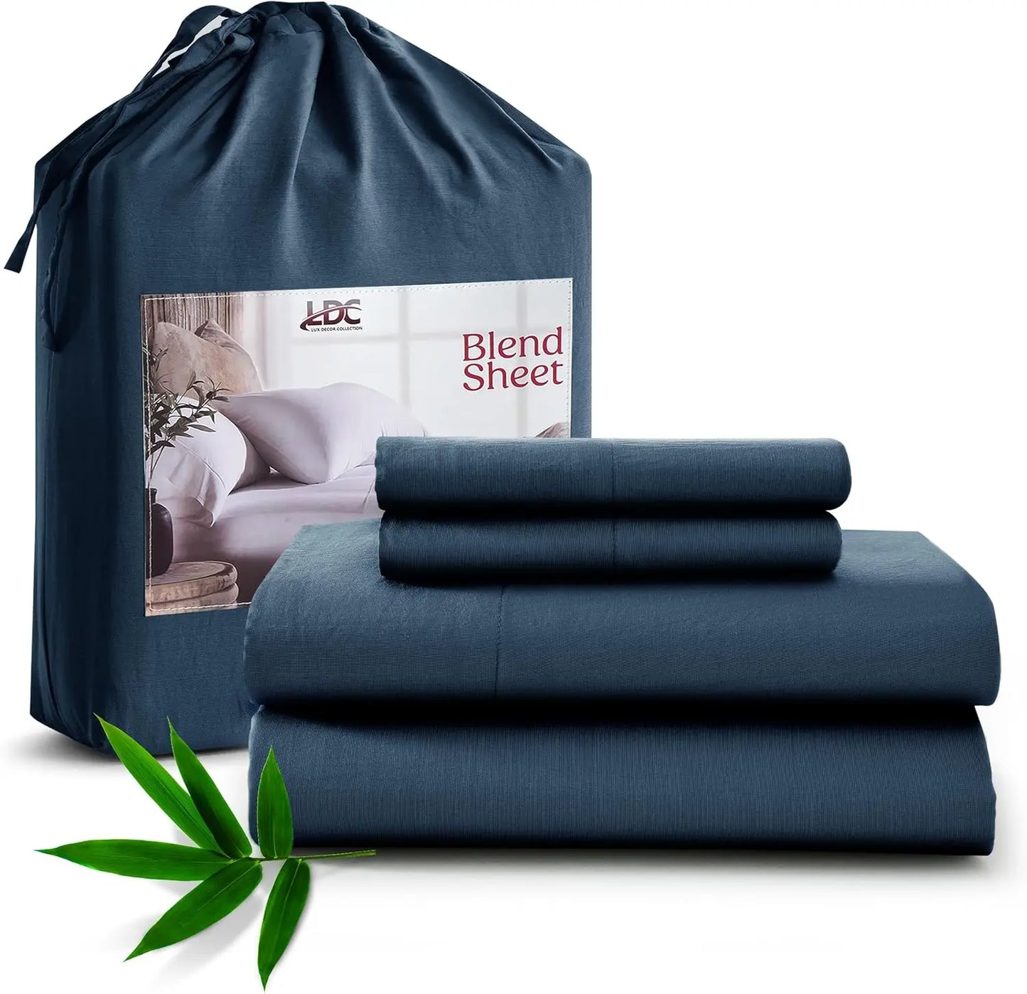 LDC Lux Decor Bamboo Rayon Bedsheet Set Silk Like Comfort