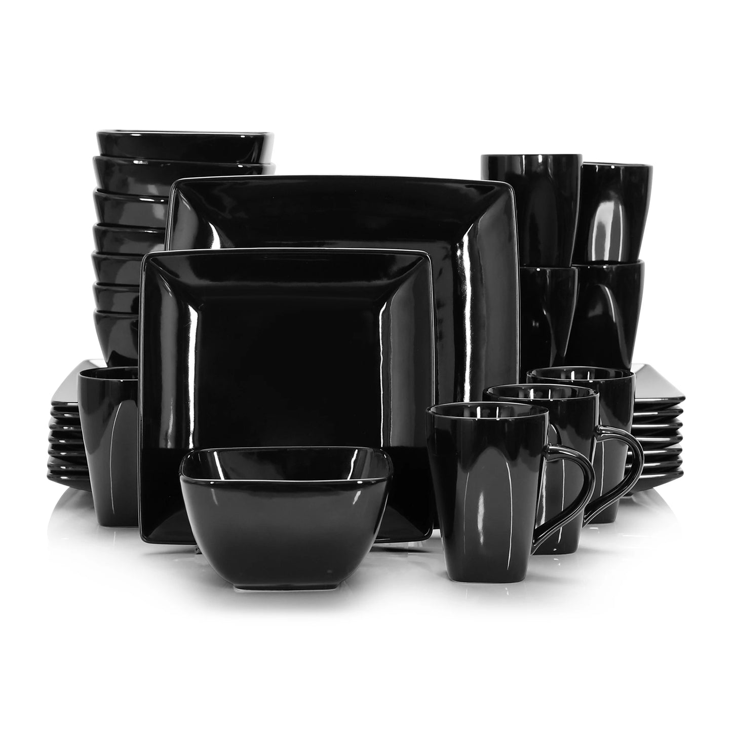 MALACASA SOHO Ceramic Porcelain Dinnerware Set