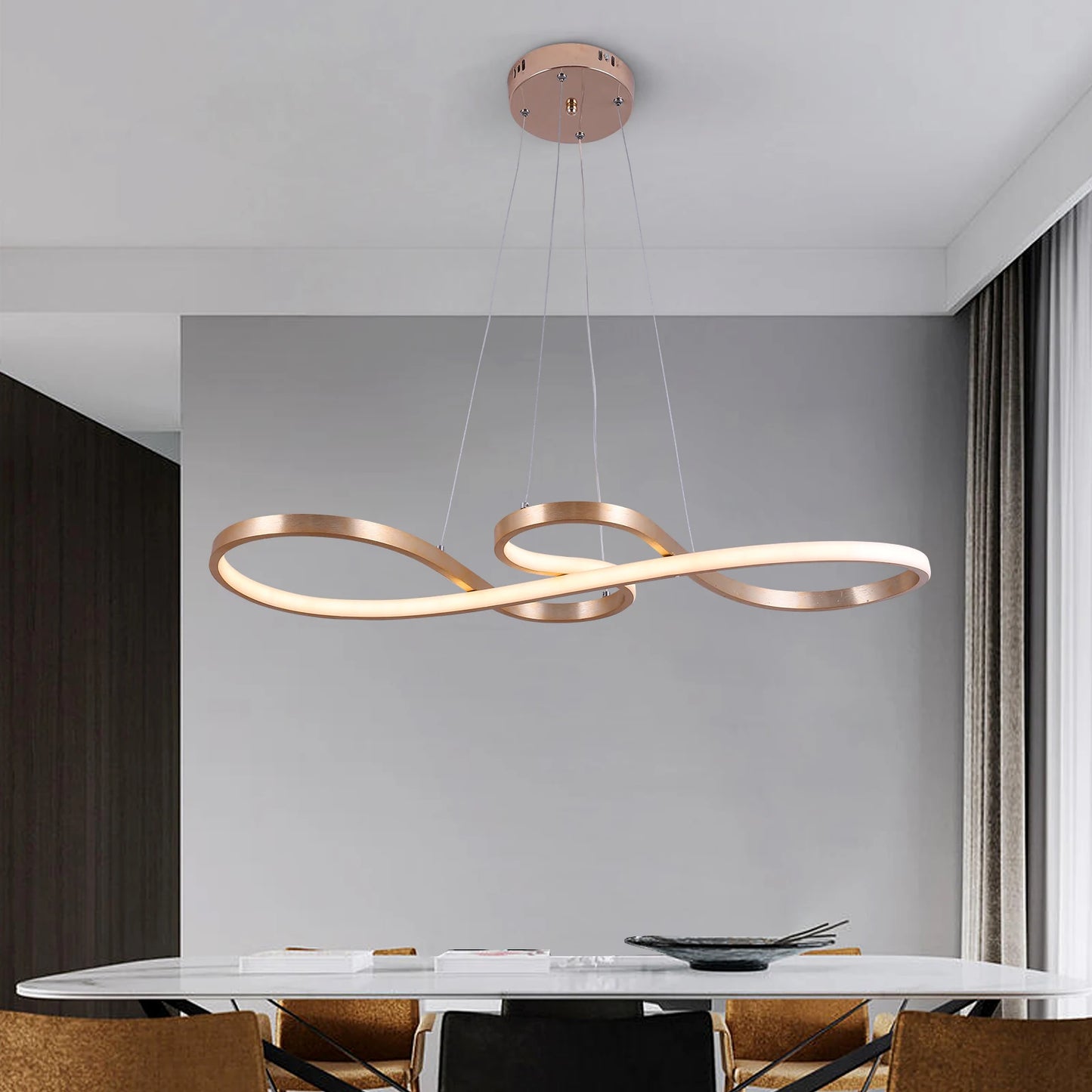 GreeLustr Acrylic Pendant Chandelier Dimmable LED Lamp