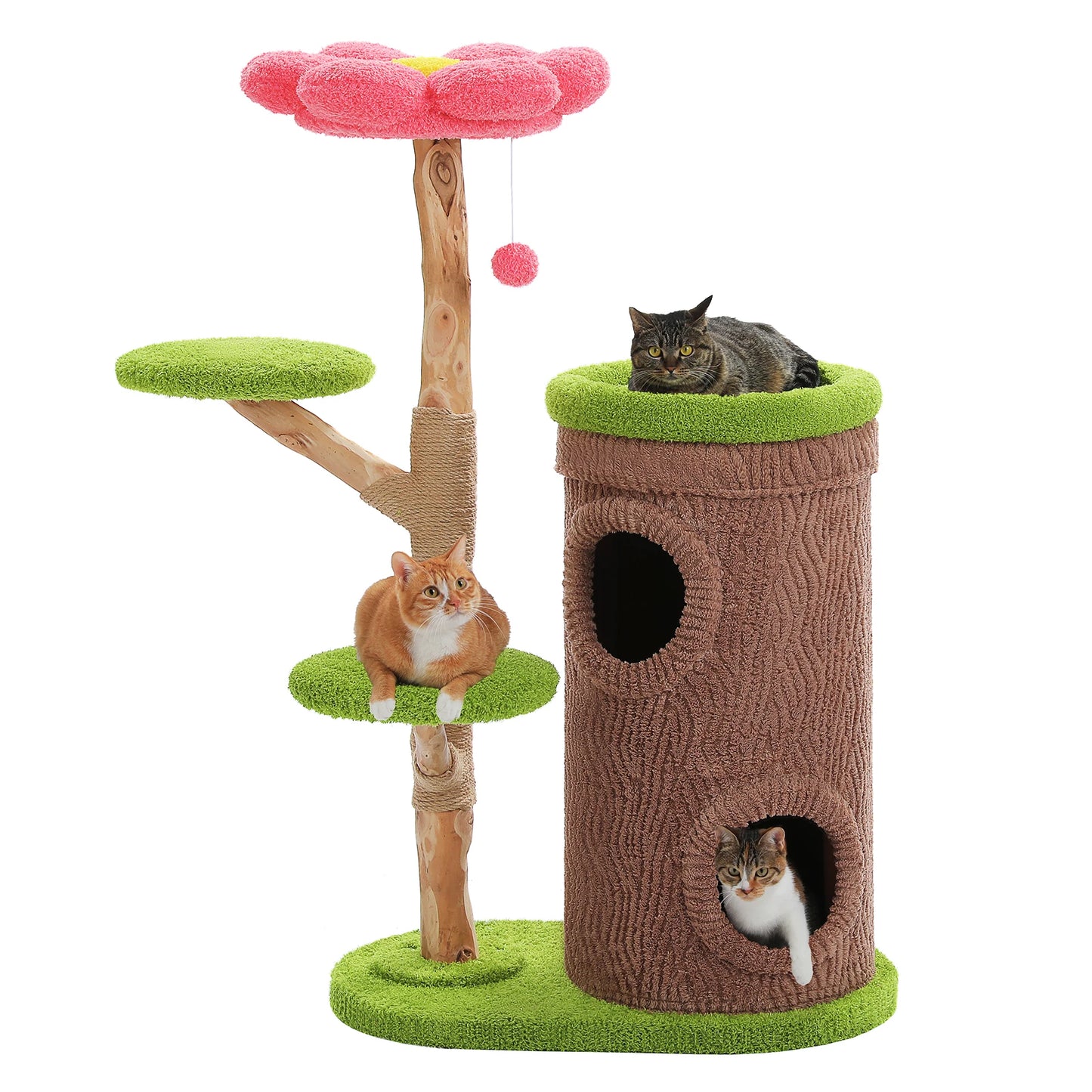 PAWZ Road Cat Tree Tower With Condos And Scratching Posts