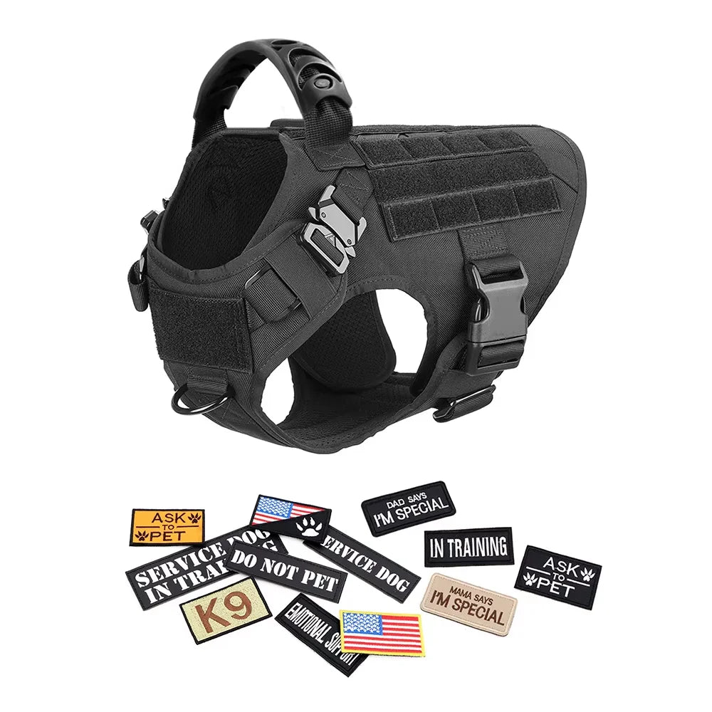 Tactical Dog Harness Vest Set Malinois Training