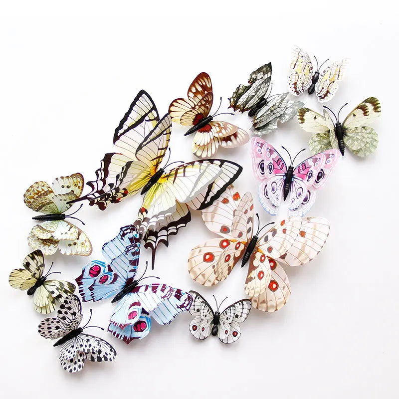 3D Butterfly Wall Stickers Set For Living Room Decor