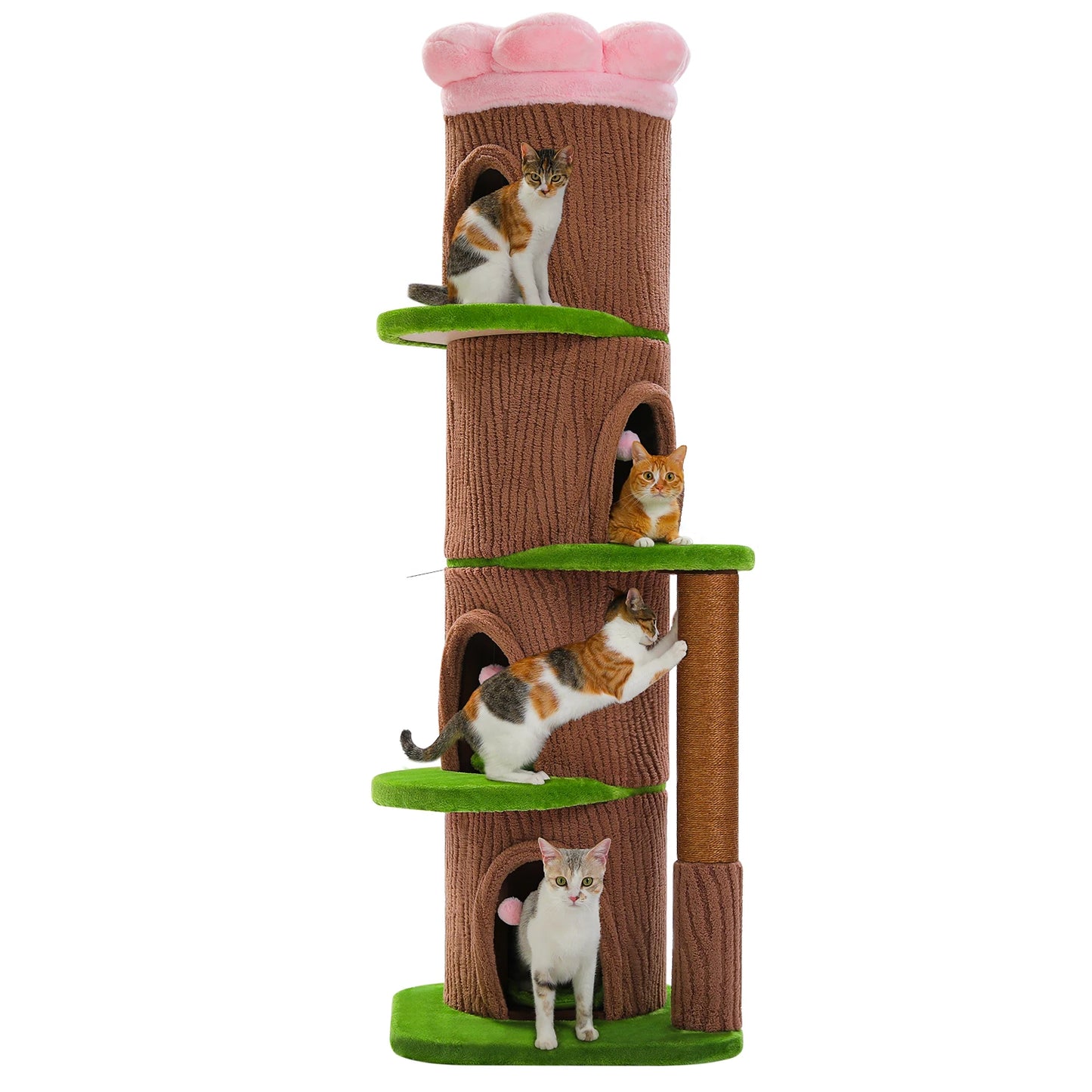 PAWZ Road Cat Tree Tower With Condos And Scratching Posts