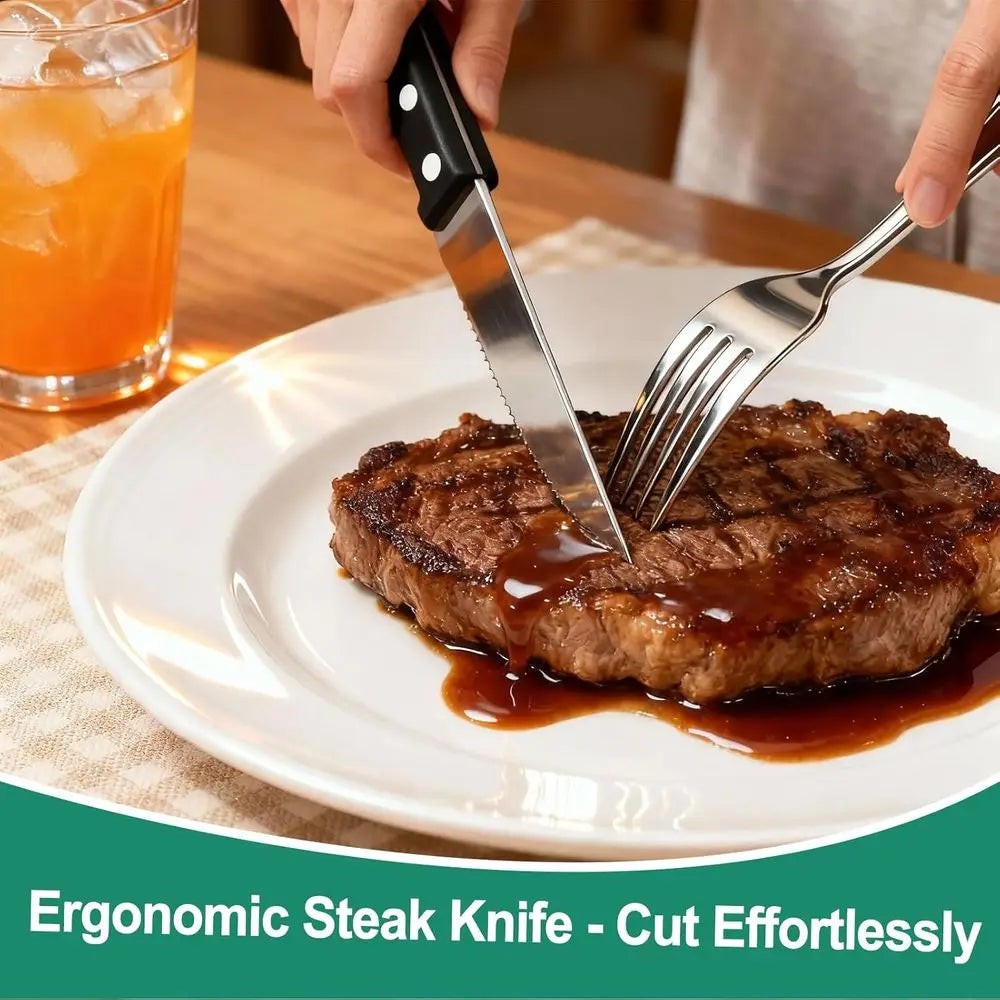 Stainless Steel Silverware Set With Organizer