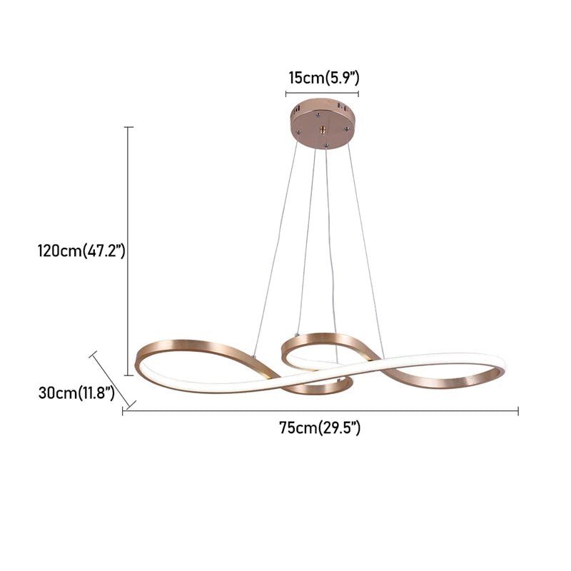 GreeLustr Acrylic Pendant Chandelier Dimmable LED Lamp