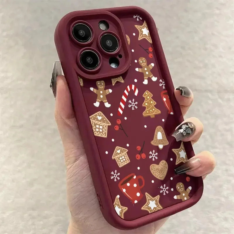 AOZILIN Cute Christmas Pattern Phone Case For iPhone