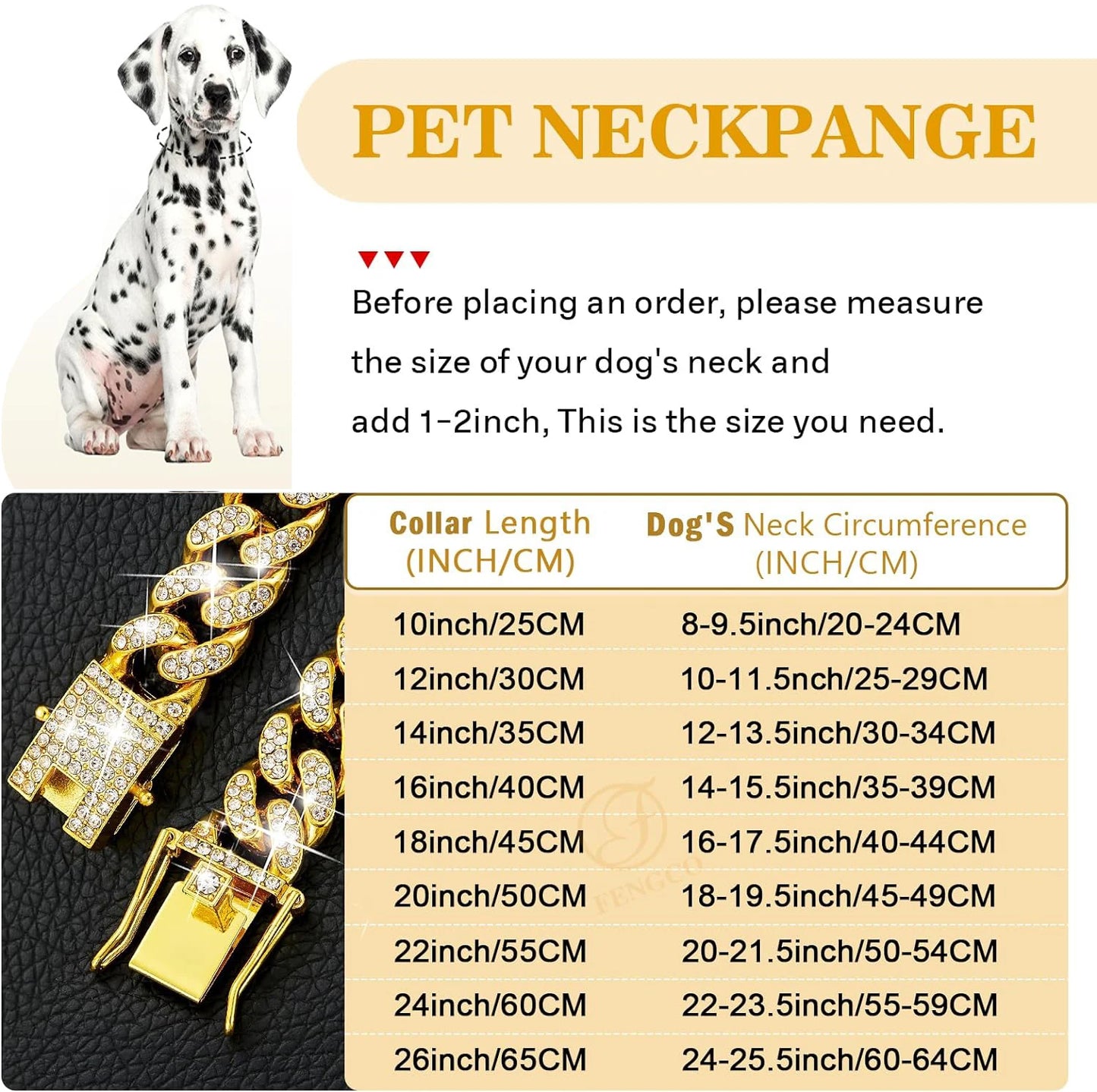 Stainless Steel Dog Chain Collar Jewelry Accessory