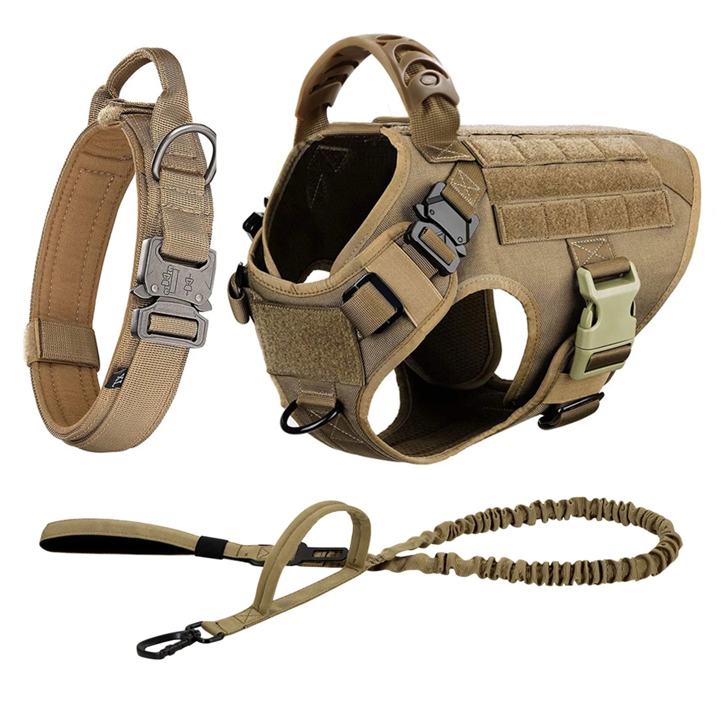 Dog Harness And Leash Set For German Shepherd Malinois