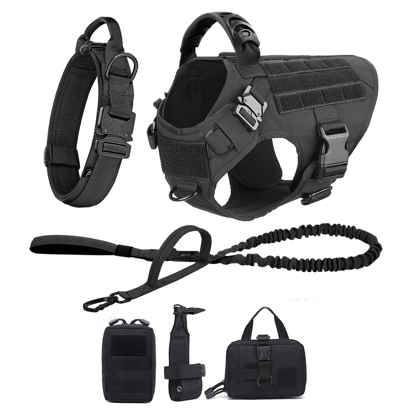 Dog Harness And Leash Set For German Shepherd Malinois