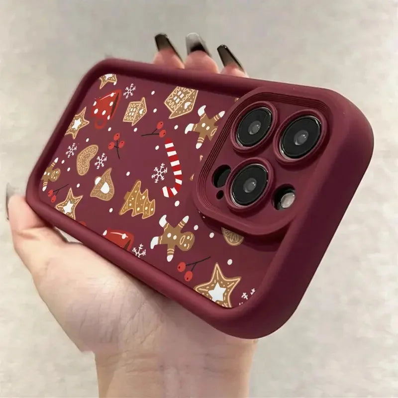 AOZILIN Cute Christmas Pattern Phone Case For iPhone