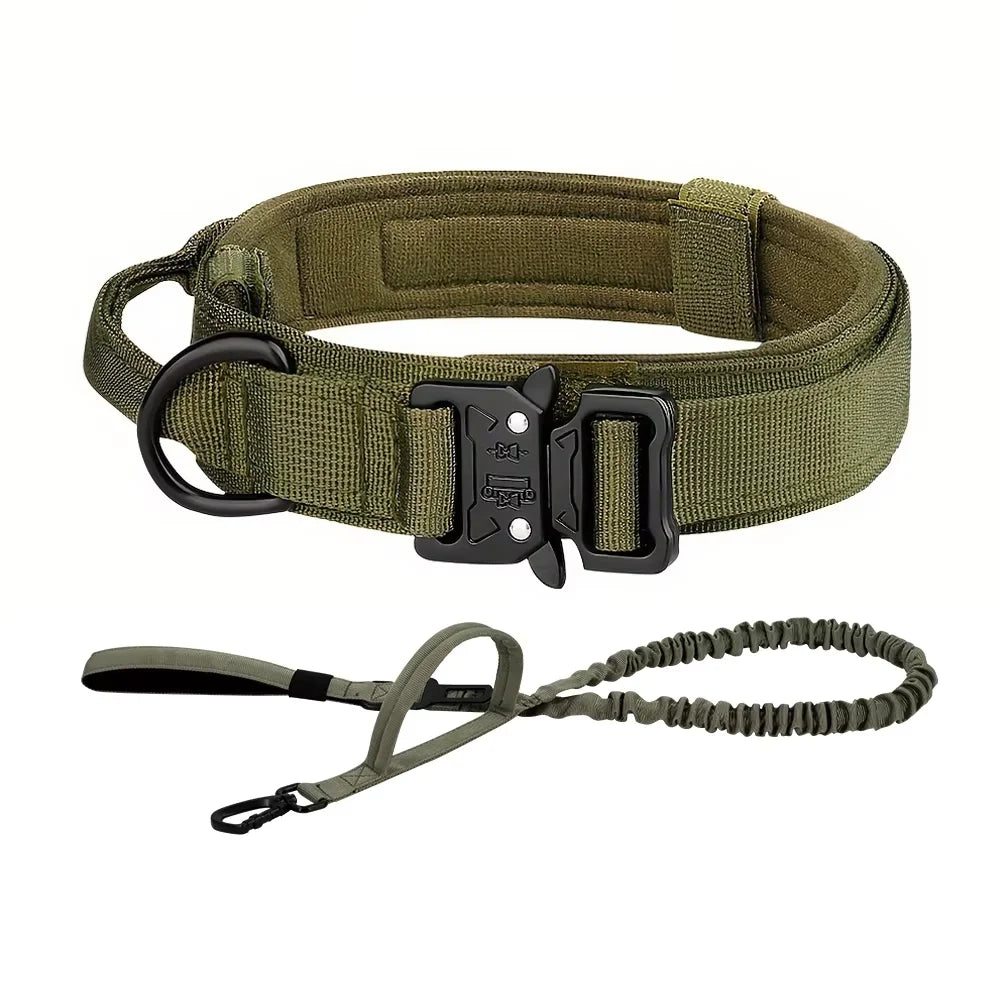 Adjustable Nylon Dog Training Collar And Leash With Handle