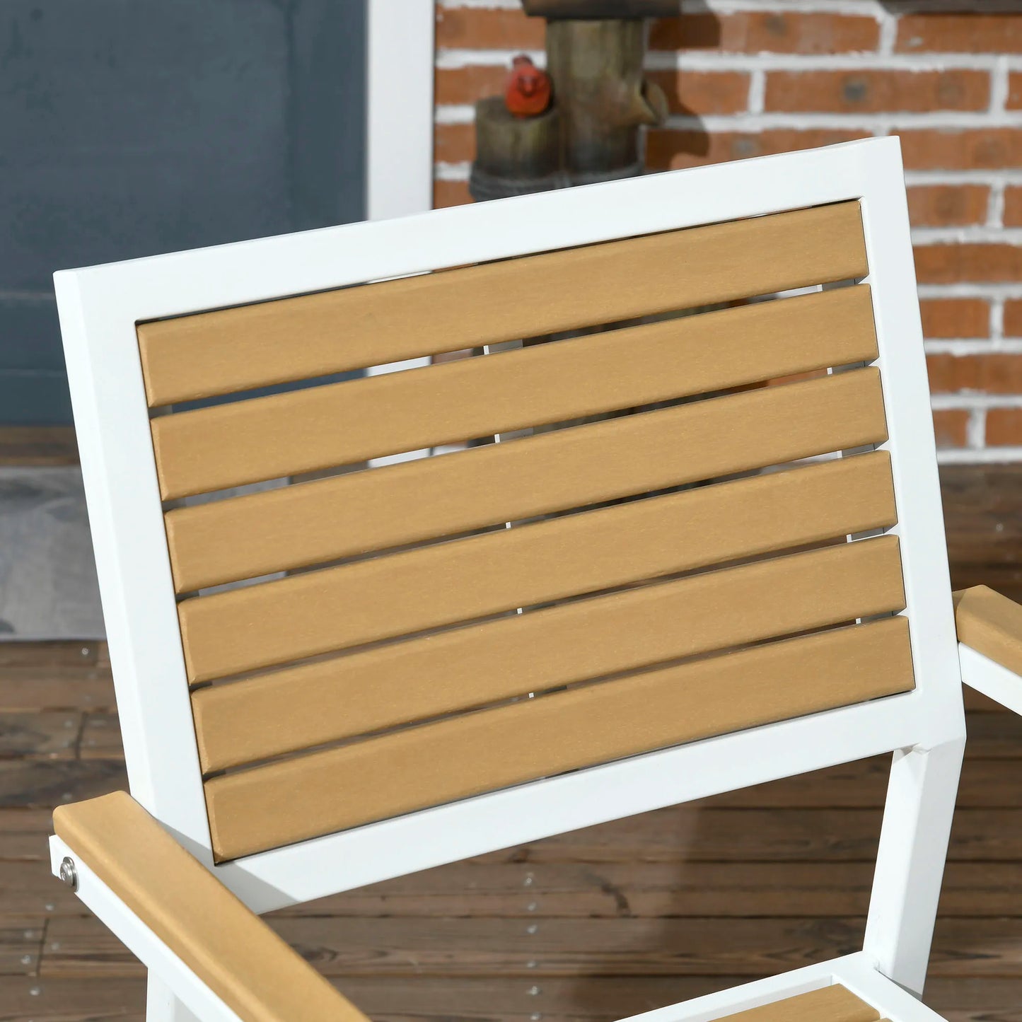 Aluminum Patio Dining Set For Four With Umbrella Hole