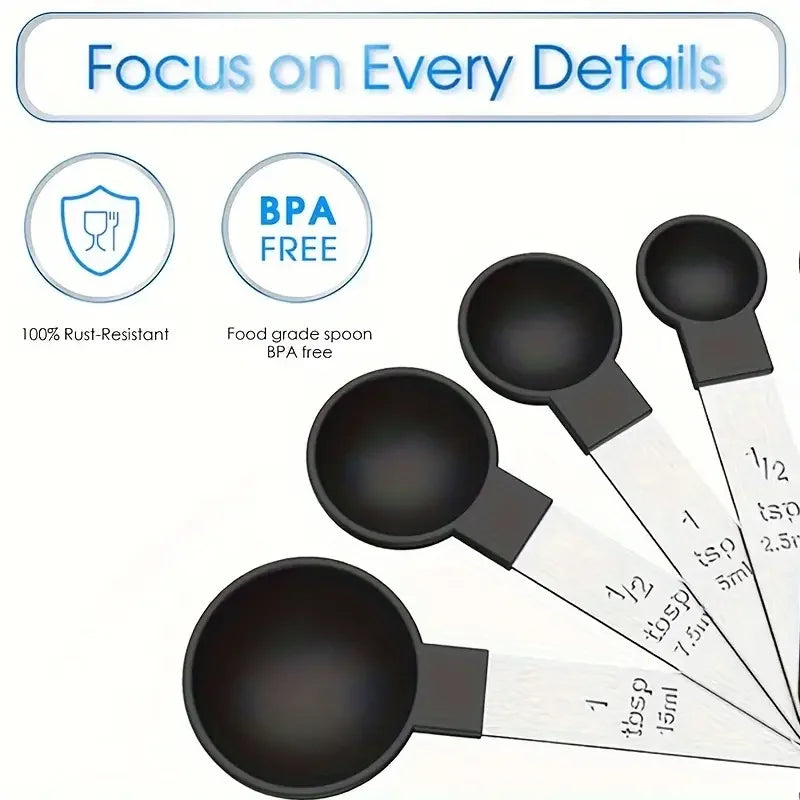 8 Piece Nesting Measuring Cups And Spoons Set