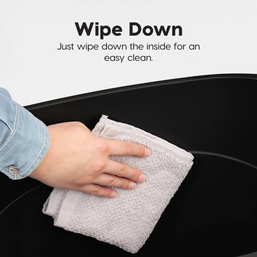 Top Entry Cat Litter Box With Litter Catching Lid
