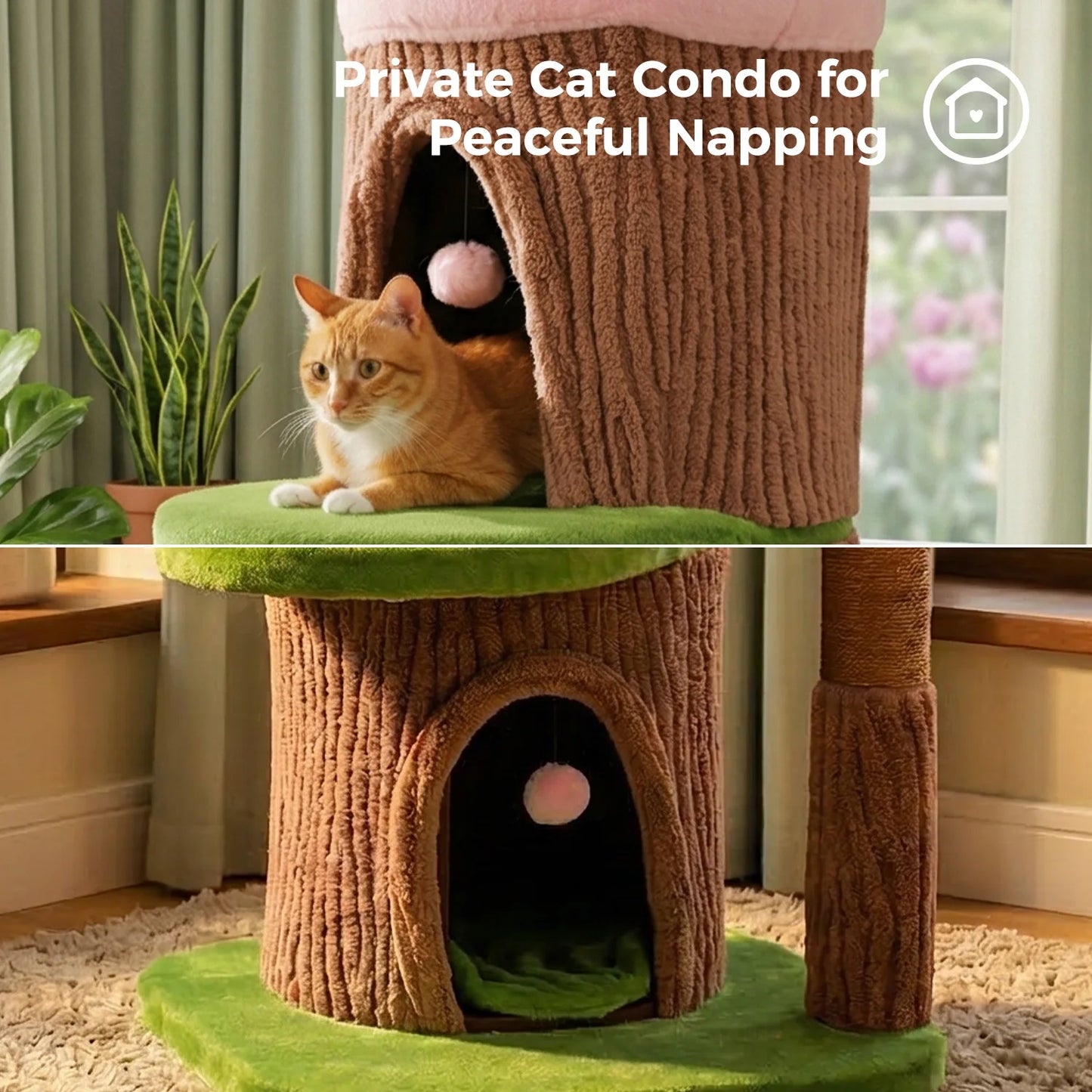 PAWZ Road Cat Tree Tower With Condos And Scratching Posts