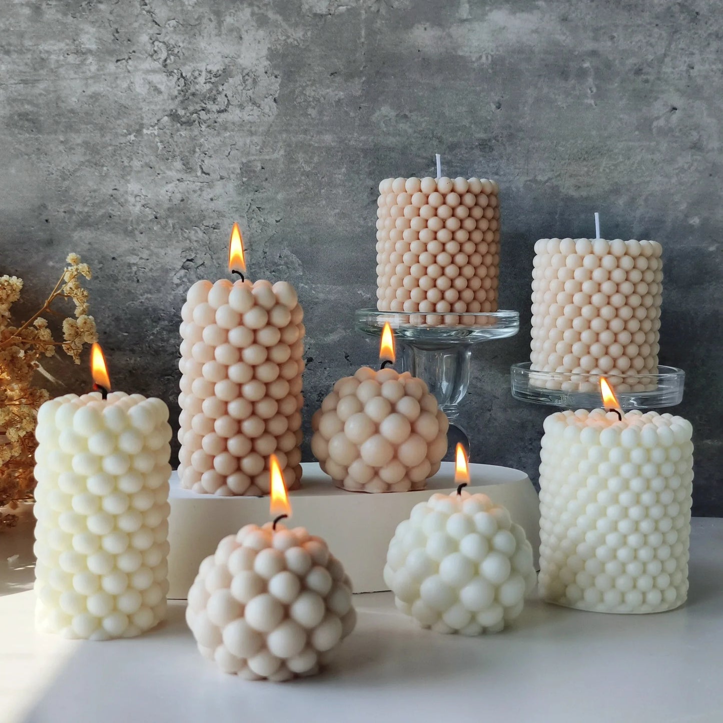 Nordic Bubble Cube Scented Soy Wax Aromatherapy Candle