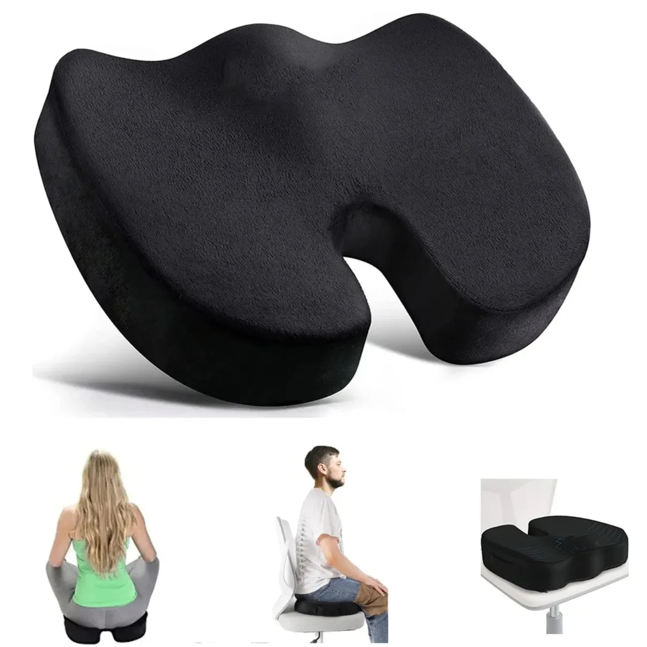 DIAMRI CN Ergonomic Travel Seat Pillow U Shape Memory Foam