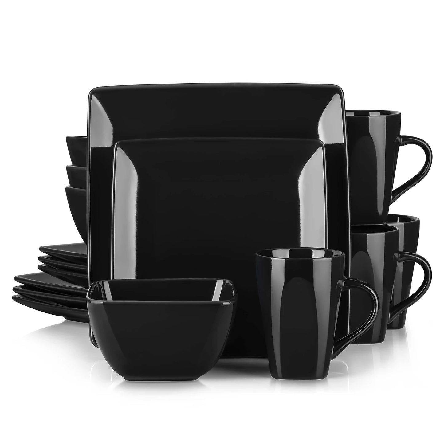 MALACASA SOHO Ceramic Porcelain Dinnerware Set