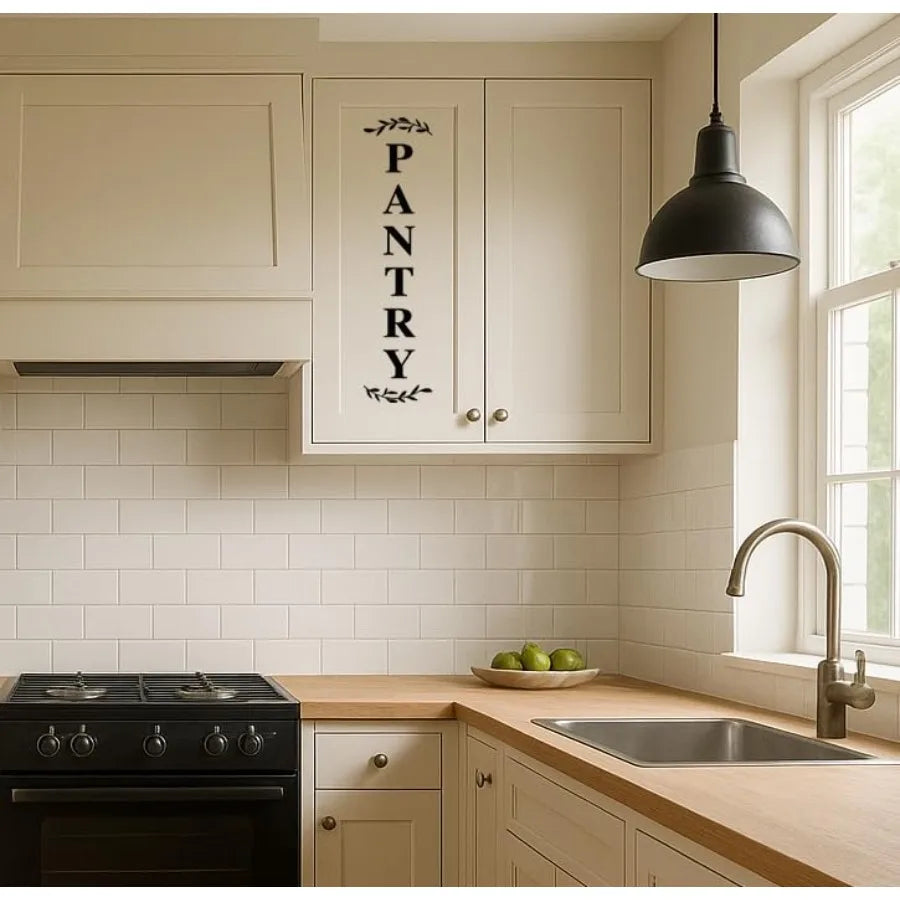 Pantry Door Decal Vinyl Kitchen Sticker Farmhouse Sign