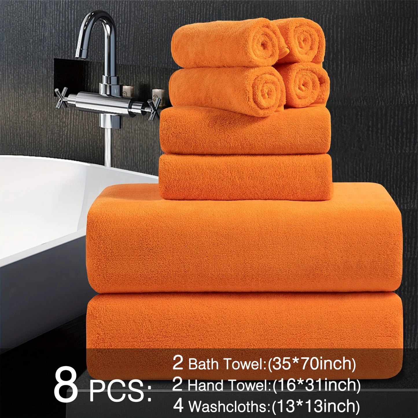 Belista Soft Absorbent Bath Towels Set Quick Dry