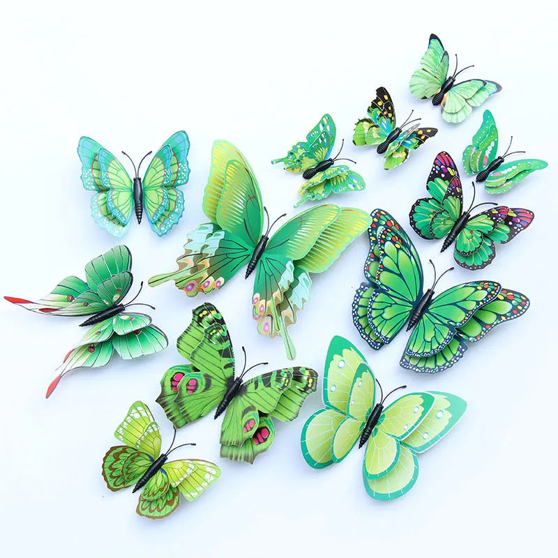 3D Butterfly Wall Stickers Set For Living Room Decor