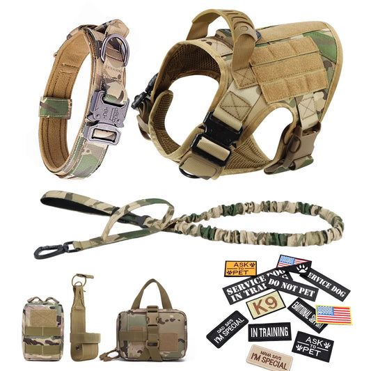 Tactical Dog Harness Vest Set Malinois Training