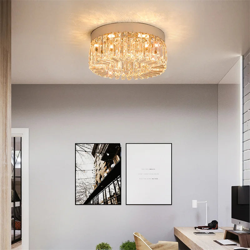 GreeLustr Crystal Led Ceiling Chandelier For Living Room