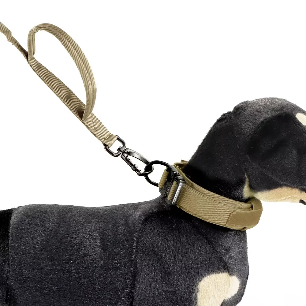 Military Dog Leash With Dual Handles And Quick Release