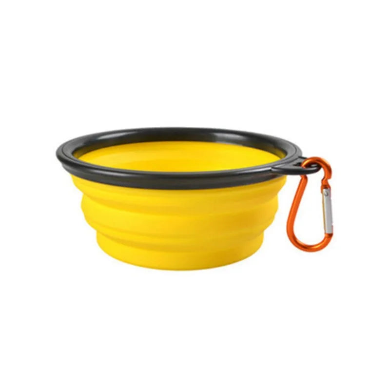 Collapsible Pet Food Bowl TPR Portable For Cats And Dogs