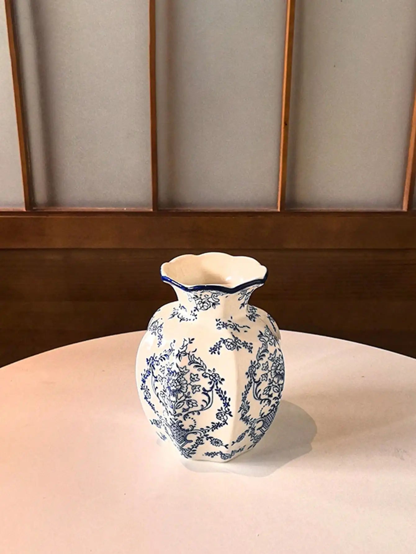 Porcelain Vase Chinese Retro Flower Decor Living Room