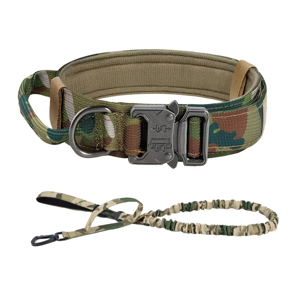 Adjustable Nylon Dog Training Collar And Leash With Handle