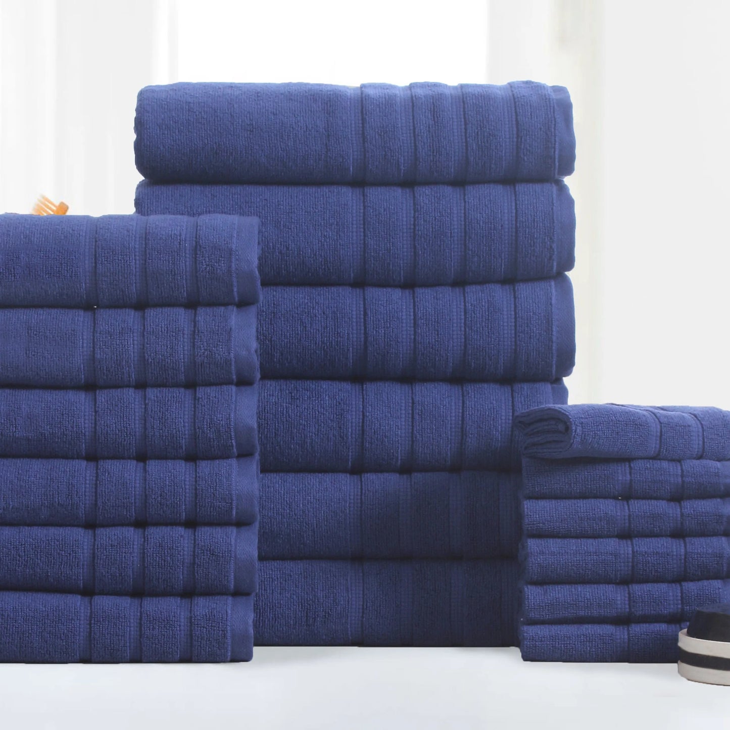Zero Twist Egyptian Cotton Towel Set Ultra Soft Spa Quality