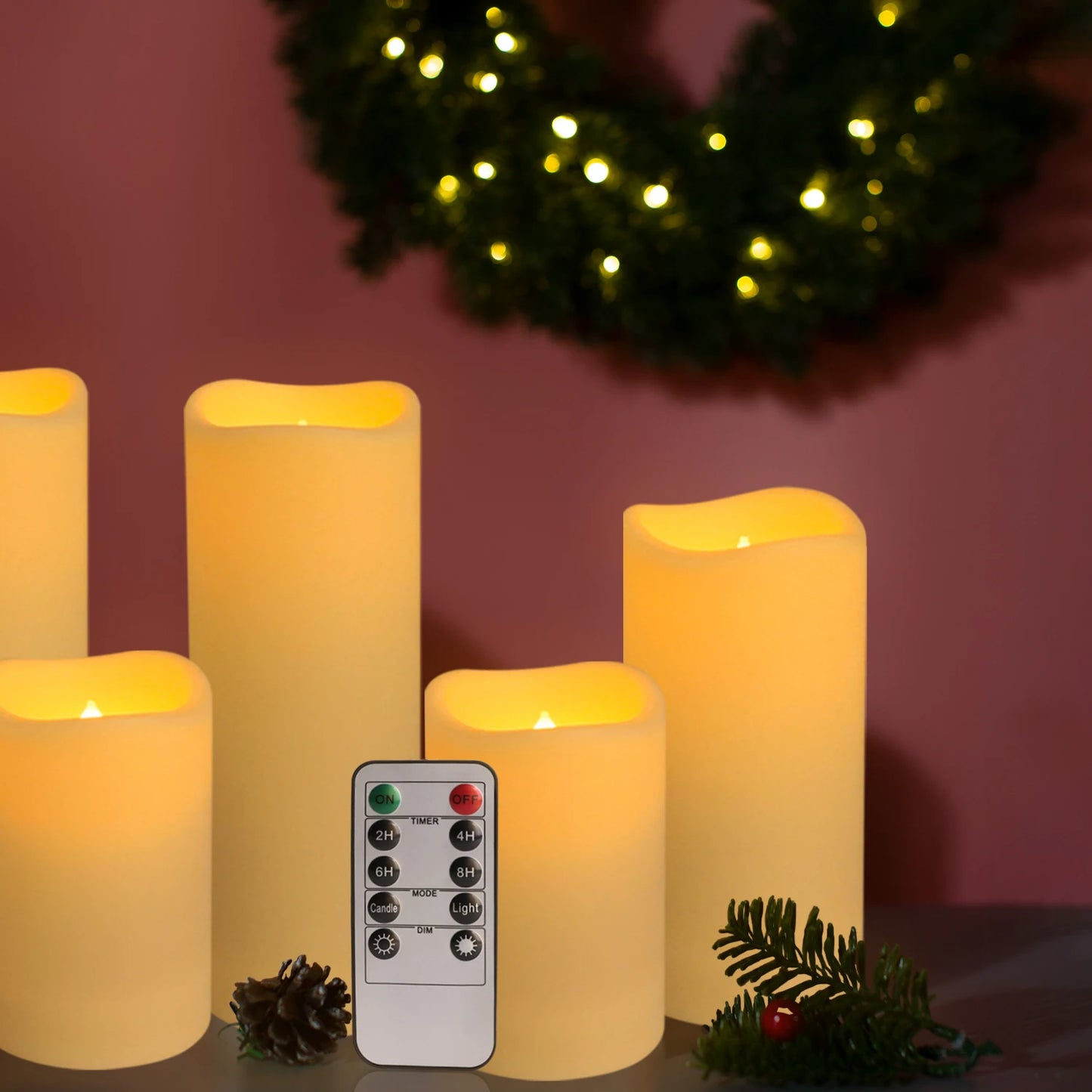 Waterproof Indoor Flameless LED Candles Set 24-144 Pieces