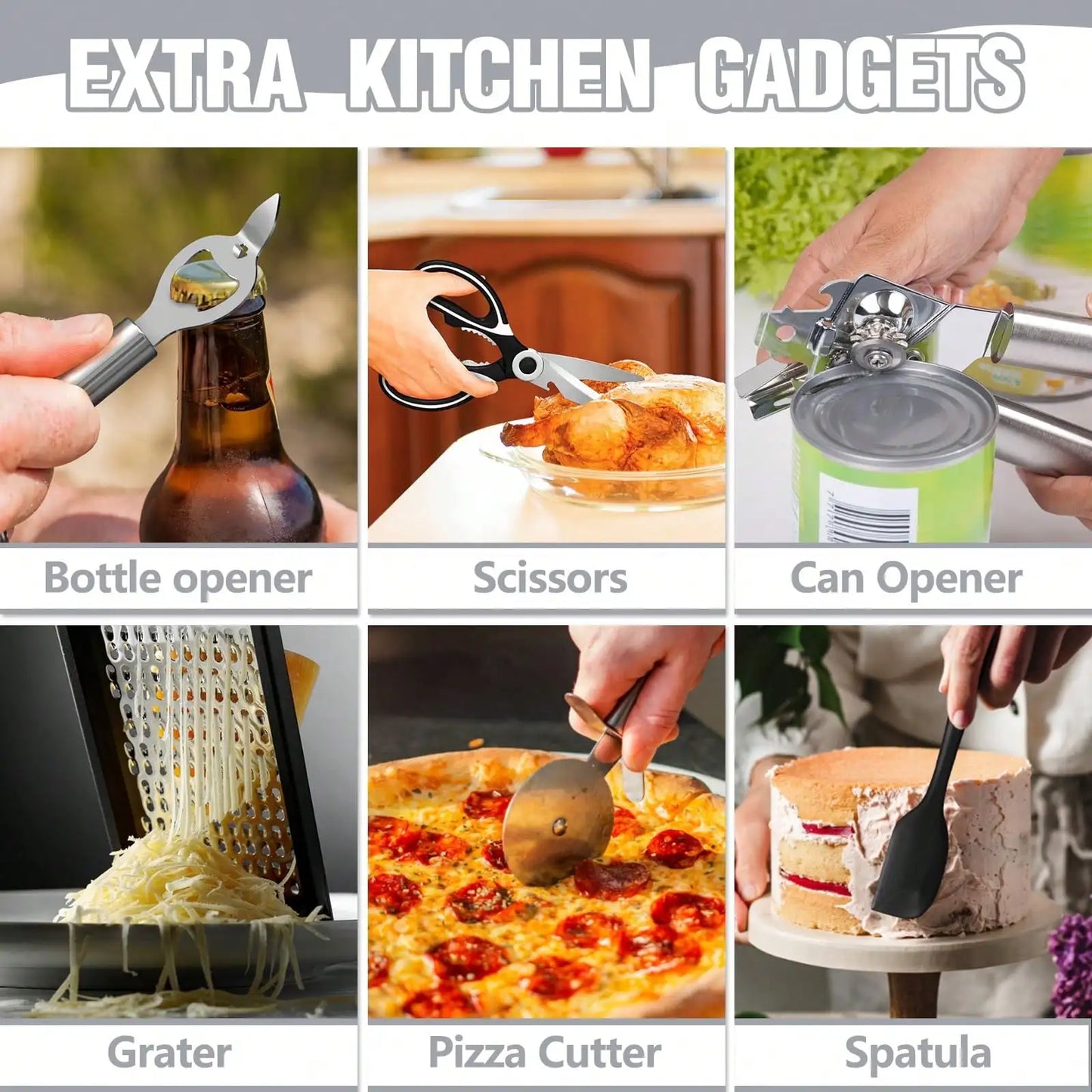 Silicone Utensil Set With Holder For Cookware