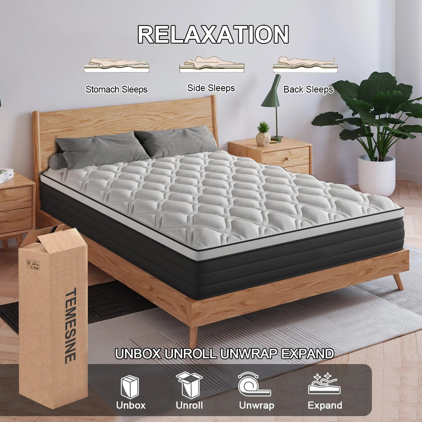 Sweetlove Gel Memory Foam Hybrid Mattress Pocket Springs