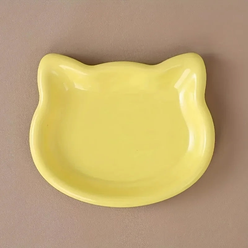 Cat Food Dish Premium Plastic Pet Bowl for Dwarf Cats