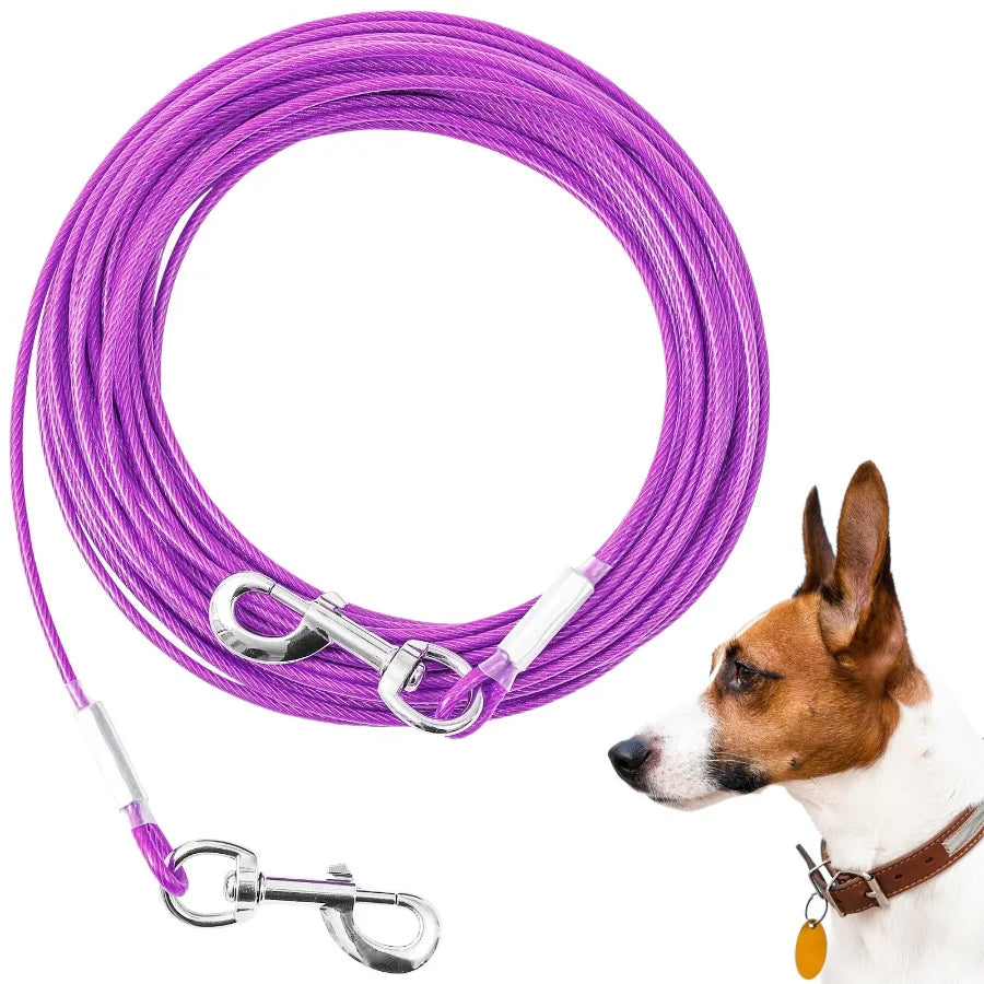 Extension Steel Wire Rope Dog Chain Anti Bite Traction Rope