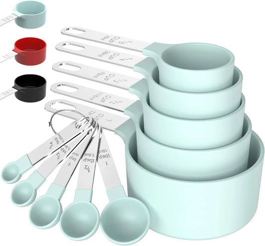 8 Piece Nesting Measuring Cups And Spoons Set