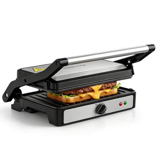 CACHOO 900W Sandwich Maker Indoor Grill Panini Press