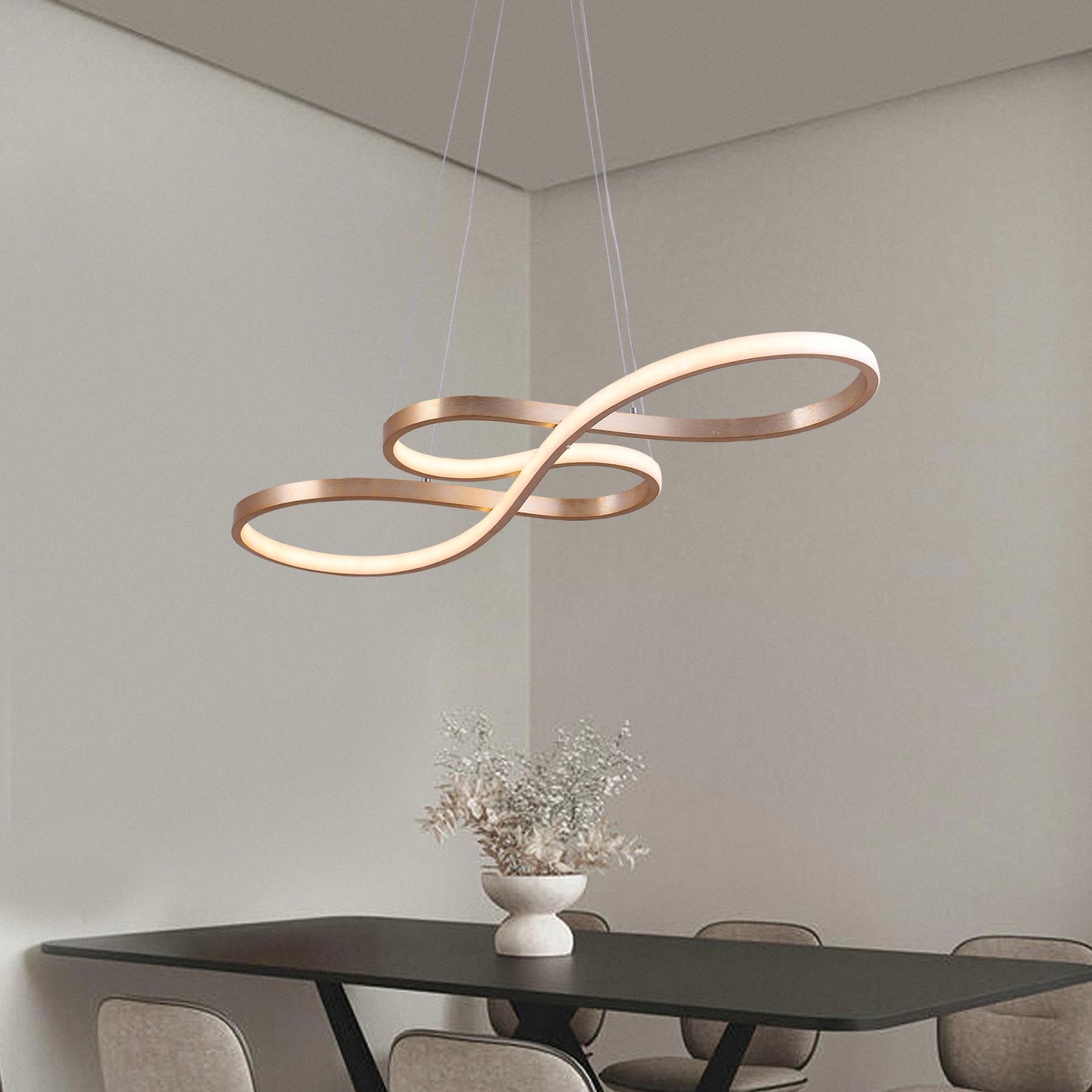 GreeLustr Acrylic Pendant Chandelier Dimmable LED Lamp