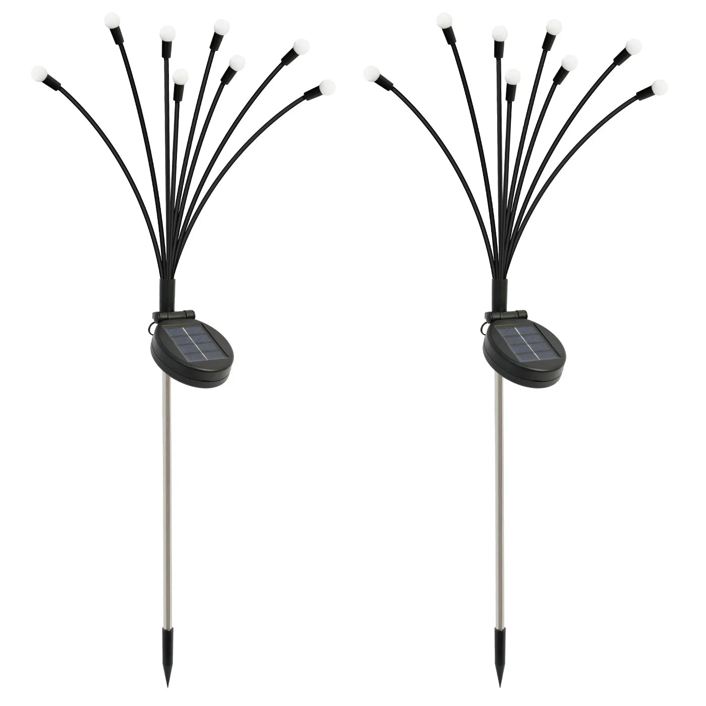 8 Head Solar Firefly Lights Outdoor LED Garden Pathway