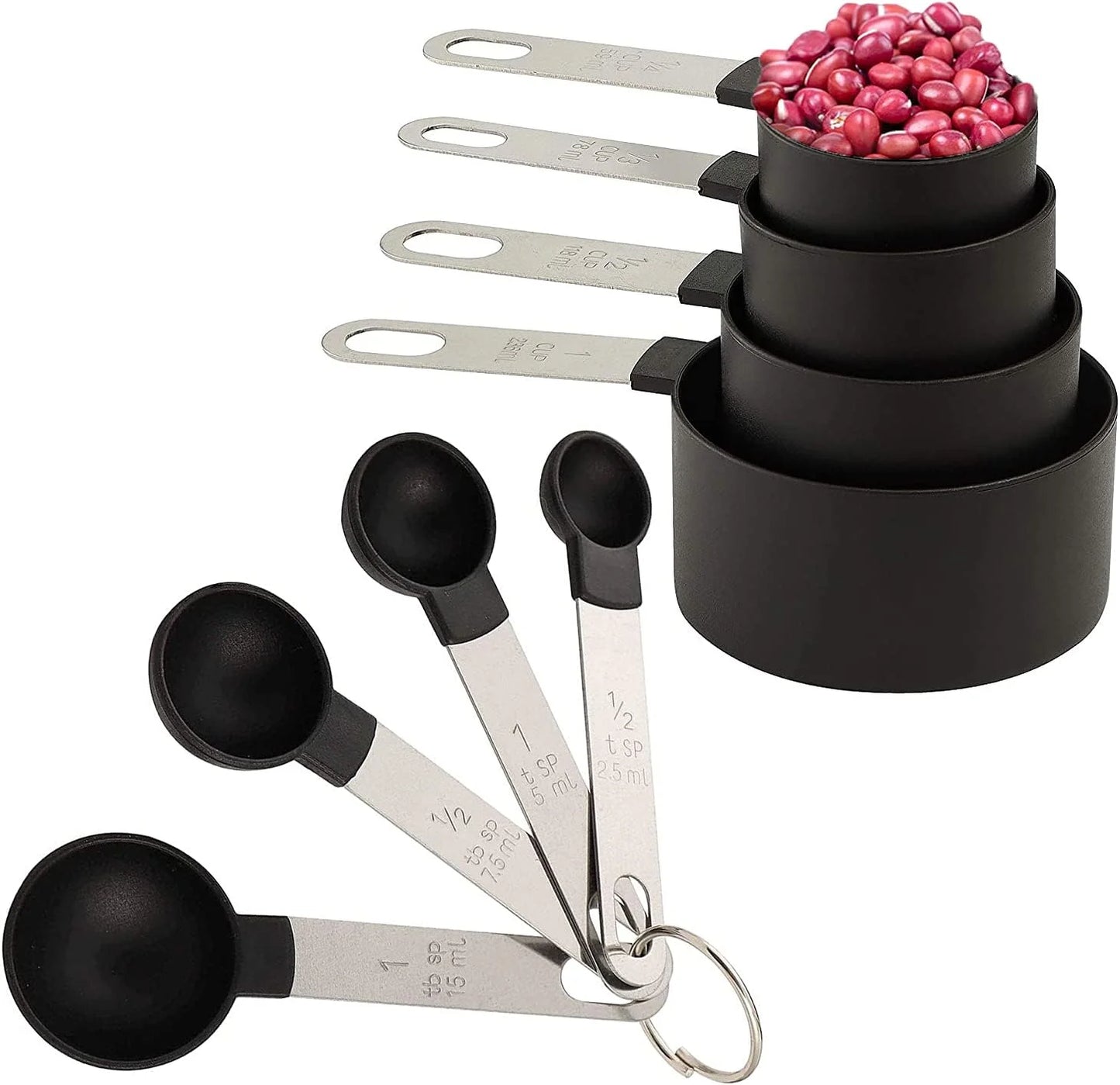 8 Piece Nesting Measuring Cups And Spoons Set