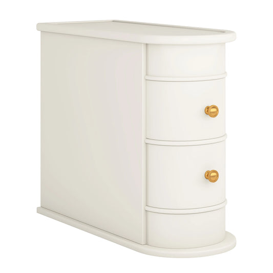 Tribesigns Solid Wood End Table With Drawer Nightstand